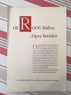 Letterproef De Roos Halfvet en Open Initialen - typografie, Livres, Envoi
