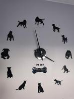 Wandklok Amerikaanse Stafford/Bully/pitbul, Ophalen of Verzenden, Wandklok