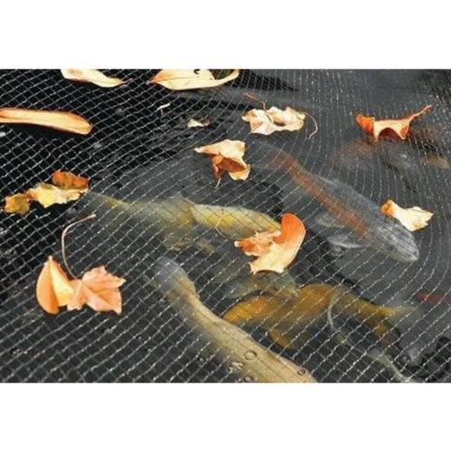 Vijver afdeknet | Zwart | 5 x 6 meter | Incl. grondpennen, Tuin en Terras, Vijver-toebehoren, Nieuw, Ophalen of Verzenden