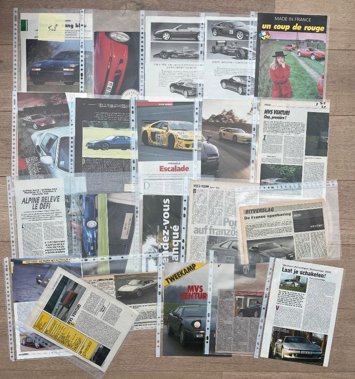 MVS VENTURI - ARTIKELS, Boeken, Auto's | Folders en Tijdschriften, Ophalen of Verzenden