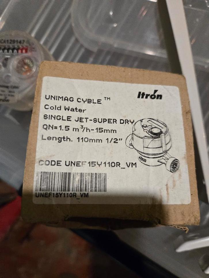 Watermeter Itron, Doe-het-zelf en Bouw, Meetapparatuur, Druk, Ophalen