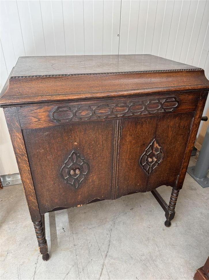 Kayophone grammofeun meubel - platenspeler - met gebreken, Antiek en Kunst, Antiek | Tv's en Audio, Ophalen of Verzenden