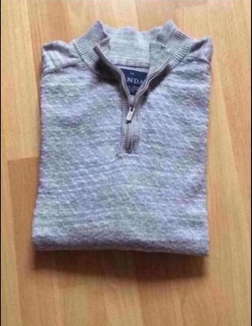 Licht grijze trui met korte rits. Grotere maat., Kleding | Heren, Truien en Vesten, Zo goed als nieuw, Overige maten, Grijs, Ophalen of Verzenden