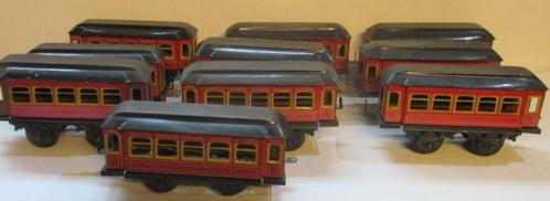 antieke tin toy treinwagons Karl Bub, Antiek en Kunst, Antiek | Speelgoed, Verzenden