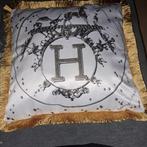 Housse de coussin Hermès en taffetas de soie, Enlèvement ou Envoi, Neuf