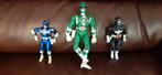 Set van 3 Power Rangers figuren. Bevat de blauwe, groene en, Verzamelen, Ophalen of Verzenden, Zo goed als nieuw