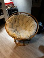 Rotan Papasan Stoel met Kussen, Enlèvement, Comme neuf