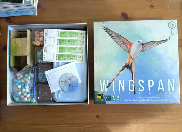 Wingspan, Hobby en Vrije tijd, Gezelschapsspellen | Bordspellen, Zo goed als nieuw, Een of twee spelers, Drie of vier spelers