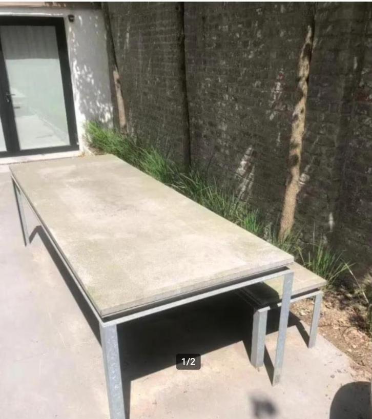 tuintafel, Tuin en Terras, Tuintafels, Gebruikt, Ophalen