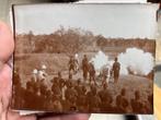 Lot de 2 photos force publique congo belge WW1 Maxim, Collections, Photo ou Poster, Armée de terre, Enlèvement ou Envoi