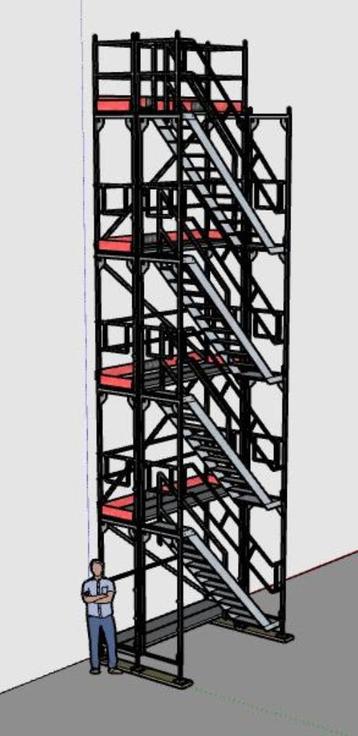 Tour d'échafaudage Échelle d'échafaudage Escalier en alumini beschikbaar voor biedingen