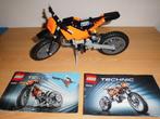 lego technic brommer 42007, Ophalen of Verzenden, Zo goed als nieuw, Complete set, Lego