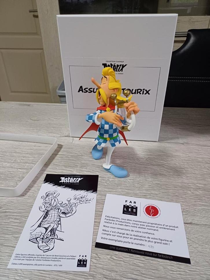 Fariboles Assurancetourix, Verzamelen, Stripfiguren, Zo goed als nieuw, Beeldje of Figuurtje, Asterix en Obelix, Ophalen of Verzenden