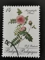 Belgie 1990 - flora - bloemen - rozen Redouté - Mycrophylla, Ophalen of Verzenden, Gestempeld, Overig