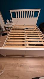 Ikea Hemnes bed 160x200, Ophalen, Gebruikt, Wit, Tweepersoons