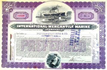 International (TITANIC) Mercantile Marine Company 1919 beschikbaar voor biedingen