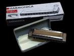 harmonica in origineel etui klein model., Muziek en Instrumenten, Blaasinstrumenten | Mondharmonica's, Retrohouse@telenet.be, Gebruikt