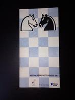 schaken AEGON tornooi 1987, Hobby & Loisirs créatifs, Sport cérébral & Puzzles, Enlèvement ou Envoi, Moins de 500 pièces, Utilisé