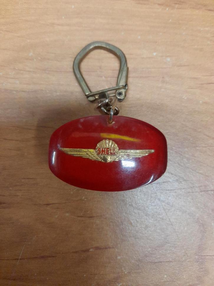 ancien porte clé shell aeroshell bidon huile, Collections, Marques & Objets publicitaires, Utilisé, Autres types, Enlèvement ou Envoi