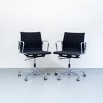 6 chaise de bureau Vitra Eames Ea117 noir hopsak chrome, Comme neuf, Noir, Cinq, Six Chaises ou plus, Enlèvement ou Envoi