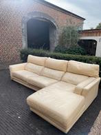 Moderne Italiaanse beige hoekzetel, Huis en Inrichting, Ophalen of Verzenden, Zo goed als nieuw