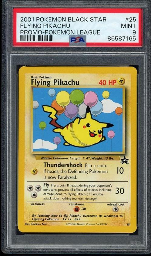 Flying Pikachu PSA 9 - #25 - Les Magiciens Black Star Promos, Hobby & Loisirs créatifs, Jeux de cartes à collectionner | Pokémon