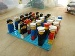 Lego Vintage-  28 minifigs met haarstukje of hoed - jaren 70, Verzenden, Zo goed als nieuw, Losse stenen, Lego