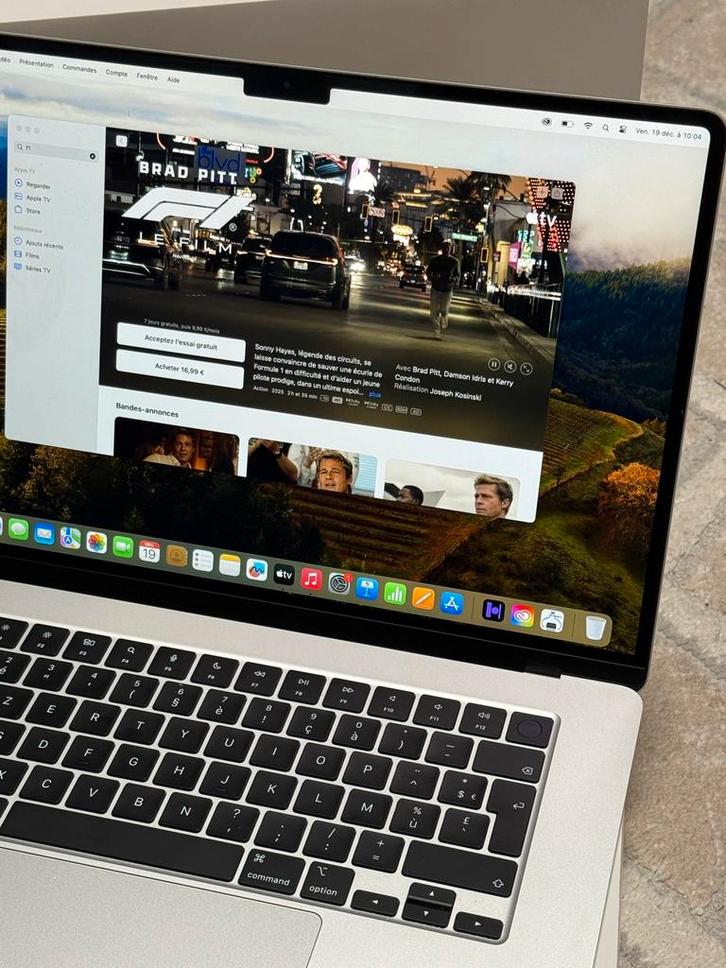 MacBook Air M2 15 Pouces 8GB/256GB, vend ou échange, Informatique & Logiciels, Apple Macbooks, Comme neuf, MacBook, 15 pouces