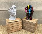 Beeld masker H 50cm / verschillende kleuren, Ophalen, Nieuw, Overige typen