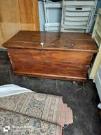 Ancien coffre en bois, Huis en Inrichting, Woonaccessoires | Kisten, Ophalen, Gebruikt