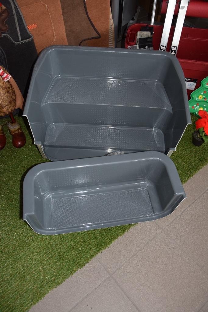Nieuwe grijze originele instaptreden in polyester, Caravans en Kamperen, Mobilhome-accessoires, Nieuw, Ophalen