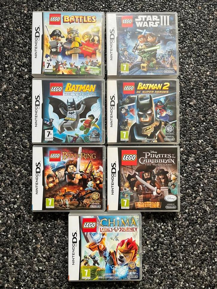 Lot van 7 LEGO Nintendo DS spelletjes, Games en Spelcomputers, Games | Nintendo DS, Zo goed als nieuw, Ophalen