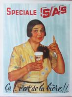 Brouwerij l'Ecluse - Het Sas - 1960-67., Collections, Marques & Objets publicitaires, Utilisé, Enlèvement ou Envoi, Panneau publicitaire