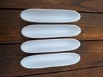 4 witte porseleinen tapasschaaltjes, Nieuw, Ophalen of Verzenden, Schaal of Schalen, Effen