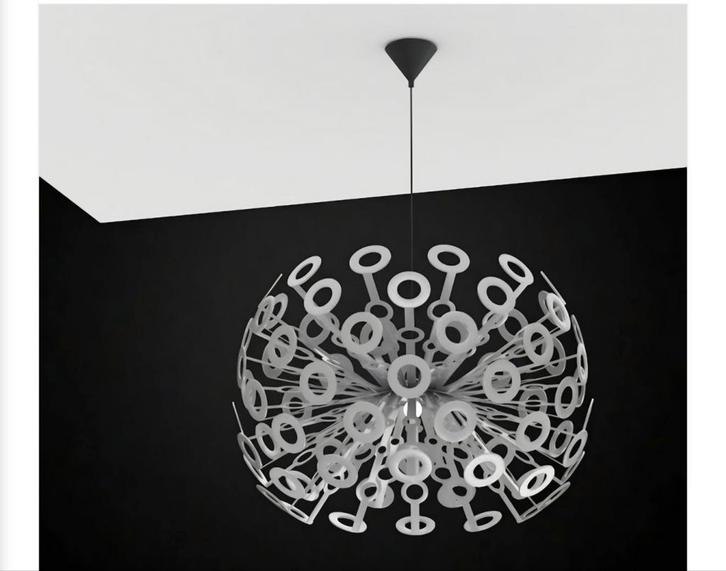 Moooi Dandelion hanglamp van Richard Hutten, Huis en Inrichting, Lampen | Kroonluchters, Zo goed als nieuw, Metaal, Ophalen