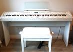 ROLAND FP-80 DIGITALE PIANO met PIANOSTOEL, Musique & Instruments, Comme neuf, Piano, Enlèvement, Blanc