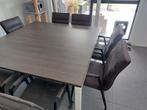 Vierkante tafel 160 x 160 + 8 stoelen, Huis en Inrichting, Ophalen, Gebruikt