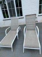 2 ligstoelen in zeer goede staat, Jardin & Terrasse, Chaises longues, Comme neuf, Enlèvement