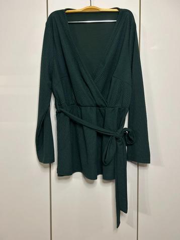 Groene blouse van Shein curve - Maat 1XL 