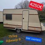 24 caravan 750kg werfkeet foodtruck woonwagen pipowagen bouw, Caravans en Kamperen, Bedrijf