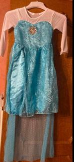 Frozen jurk met lange sluier+ kroontje 150, Kinderen en Baby's, Carnavalskleding en Verkleedspullen, Ophalen of Verzenden, Zo goed als nieuw