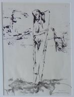 JAN VAERTEN / PERSONAGE / ORIGINEEL WERK / 73x53cm / KADER, Ophalen