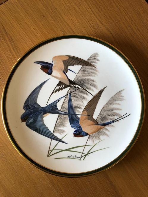 Franklin Audubon Songbirds of the World Wedgewood bord 1977, Collections, Porcelaine, Cristal & Couverts, Comme neuf, Assiette ou Plat