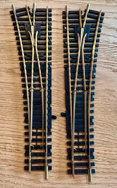 Paar schakelaars Fleischmann 6048 (R & L), Hobby en Vrije tijd, Modeltreinen | H0, Zo goed als nieuw, Rails, Gelijkstroom, Fleischmann
