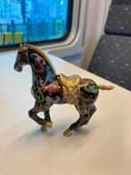 Prachtig vintage Chinees cloisonné paardje, een beeldje, Ophalen of Verzenden, Zo goed als nieuw