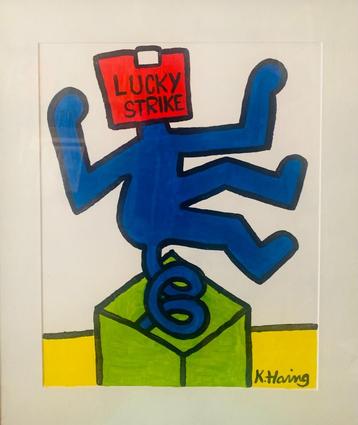MOOI ORIGINEEL WERK VAN KEITH HARING beschikbaar voor biedingen