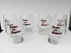 Six anciens verres SUPER DES FAGNES, Comme neuf, Autres marques, Enlèvement ou Envoi, Verre ou Verres