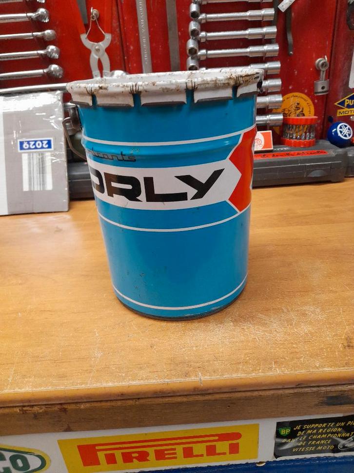 Oude lege vetpot Orly 5 liter, Verzamelen, Merken en Reclamevoorwerpen, Gebruikt, Overige typen, Verzenden