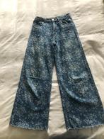 Blauwe jeansbroek met bloemetjesprint van Zara, maat 152, Kinderen en Baby's, Gebruikt, Meisje, Zara, Ophalen