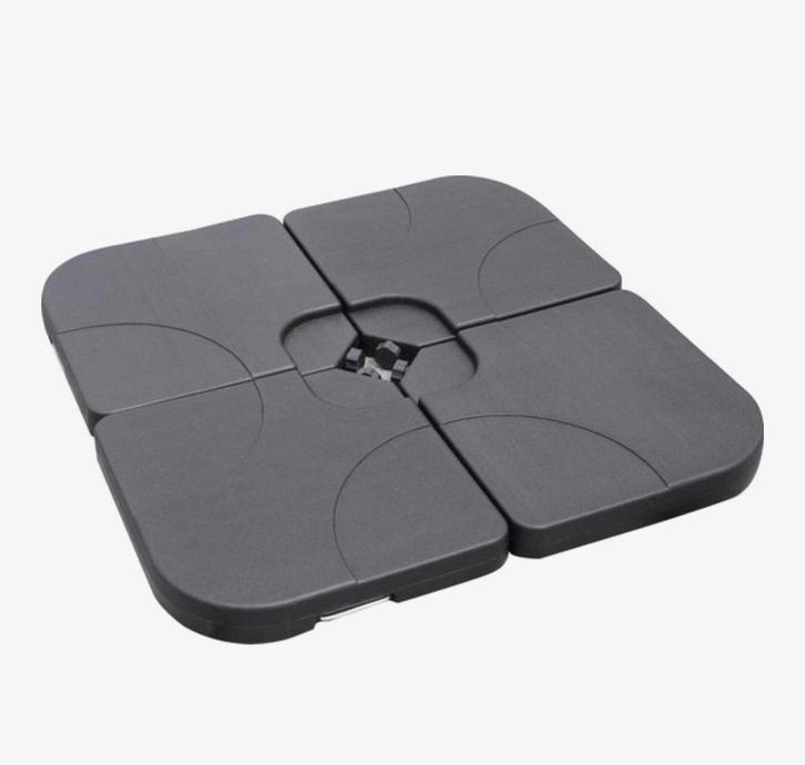 Vulbare parasol-tegels, Tuin en Terras, Parasols, Zo goed als nieuw, Parasolvoet, Ophalen